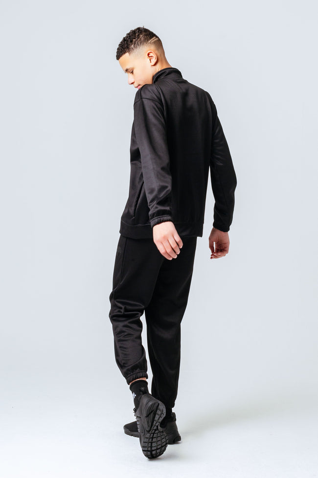 HYPE BLACK ESSENTIAL KIDS TRACKSUIT