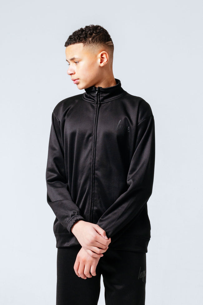 HYPE BLACK ESSENTIAL KIDS TRACKSUIT