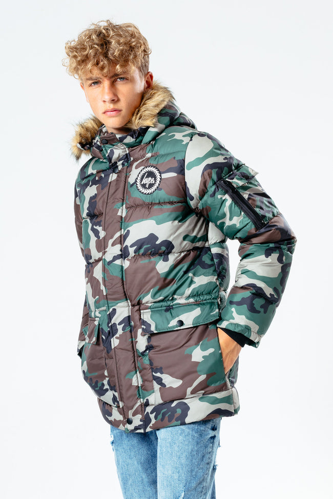 HYPE CAMO KIDS EXPLORER JACKET