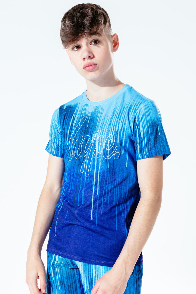 BLUE SPLATTER BOYS T-SHIRT