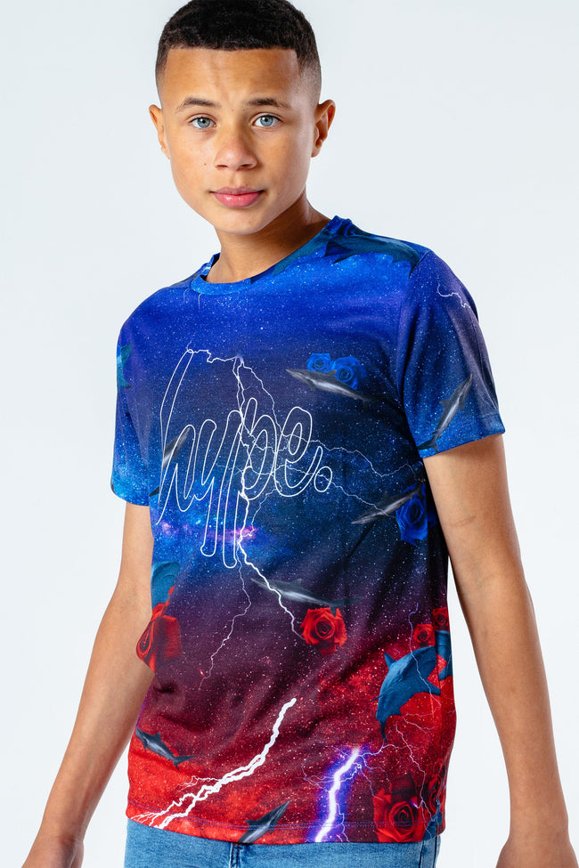 HYPE SHARK STORM KIDS T-SHIRT