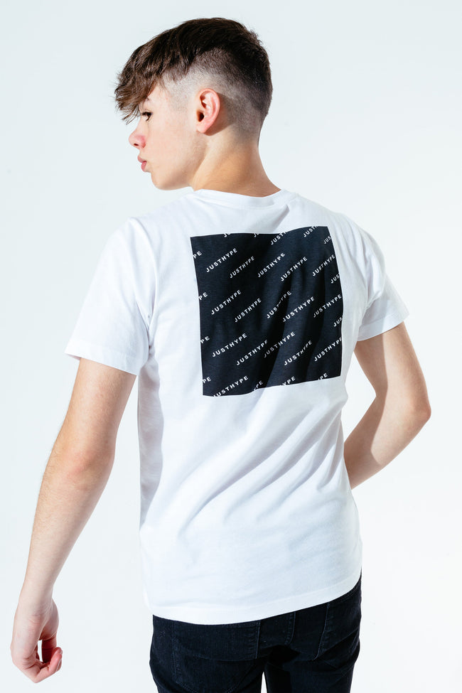 HYPE WHITE JH SQUARE BOYS T-SHIRT