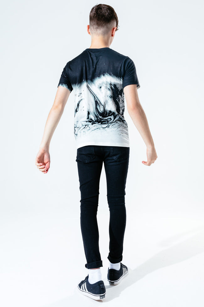 HYPE MARBLE BLACK FADE KIDS T-SHIRT