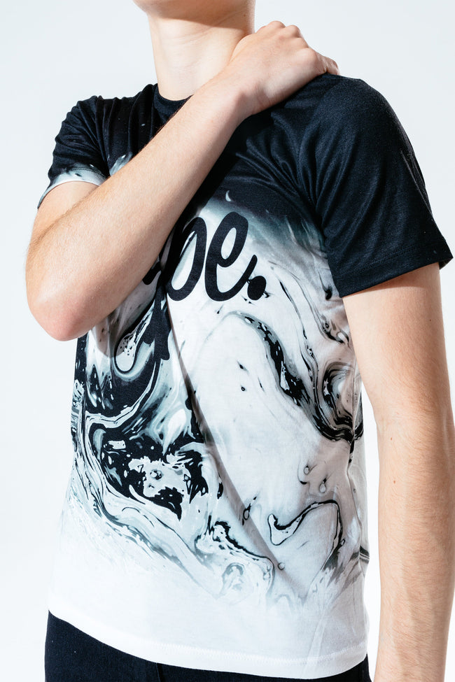 HYPE MARBLE BLACK FADE KIDS T-SHIRT