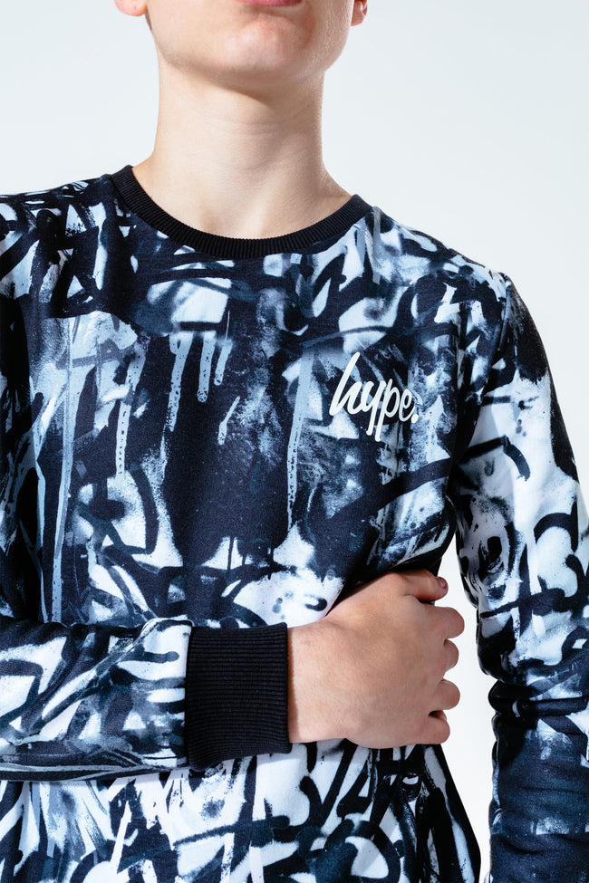 Hype Mono Marker Pen Kids Crew Neck