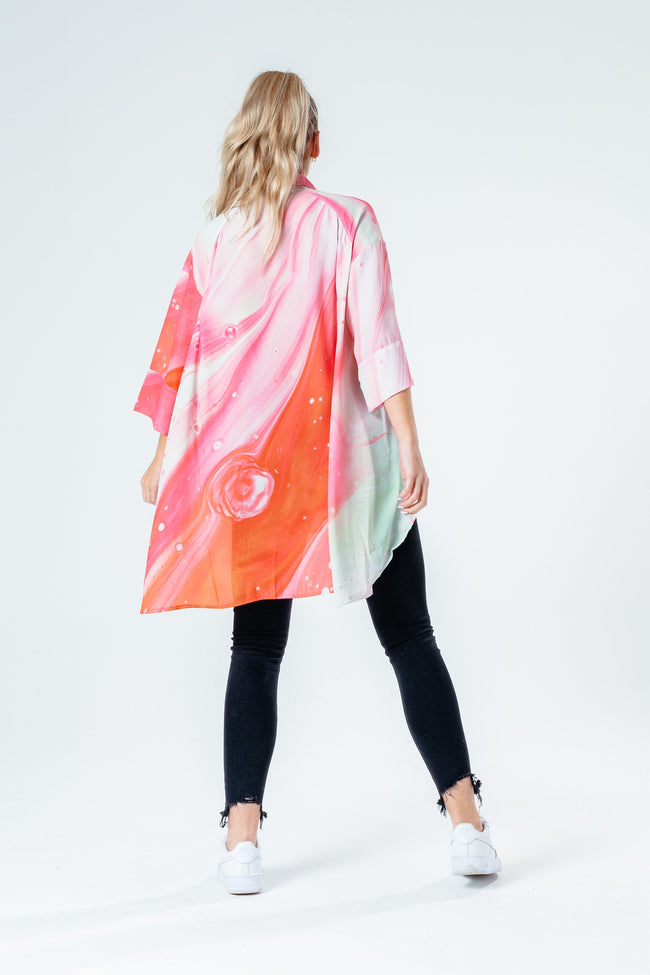 Hype Marble Brick Women'S Oversized Shirt