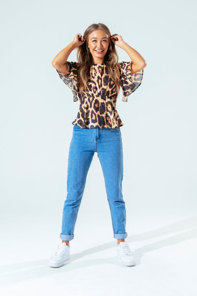 Hype Leopard Women'S Blouse