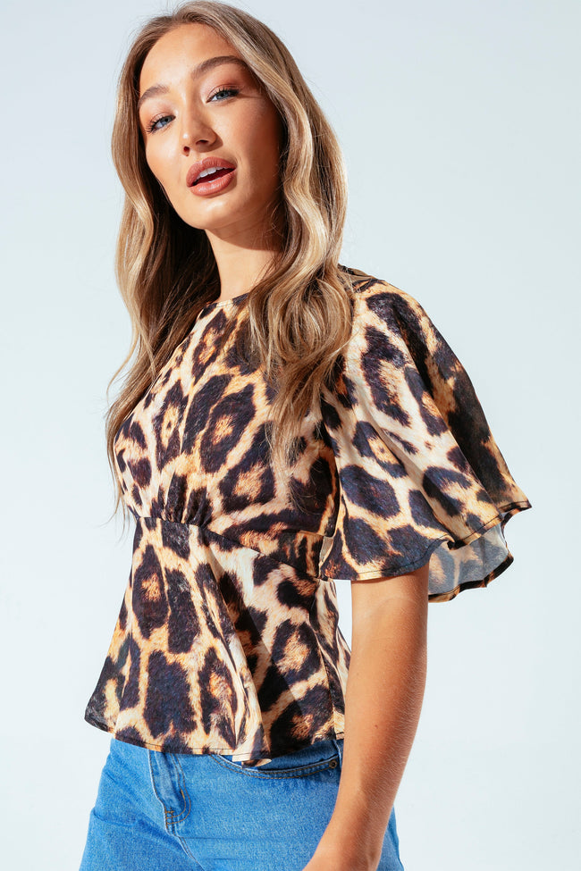 HYPE LEOPARD WOMEN'S BLOUSE