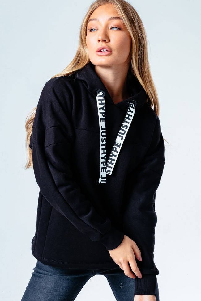 Hype Black Xl Women'S Pullover Hoodie