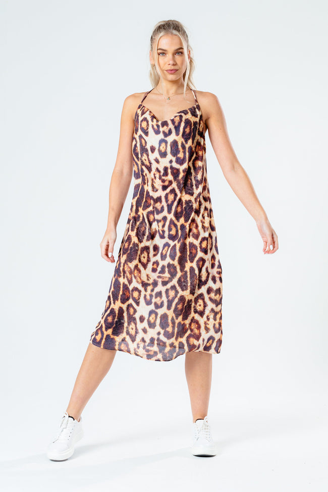 HYPE LEOPARD WOMEN'S SLIP DRESS