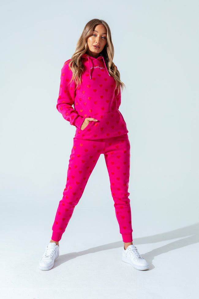 Hype Pink Heart Women'S Joggers