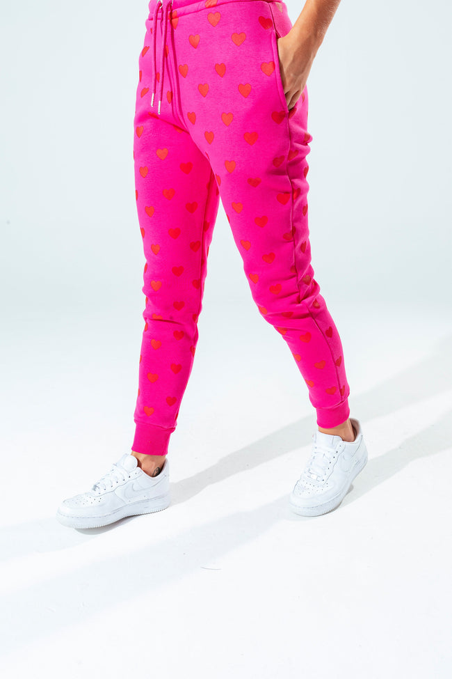 Hype Pink Heart Women'S Joggers