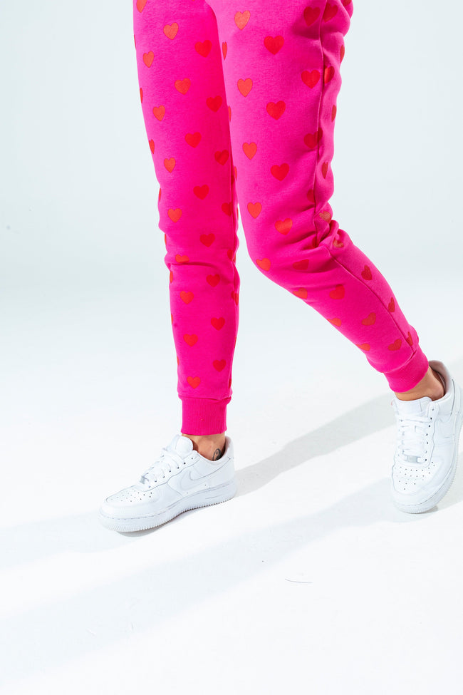 Hype Pink Heart Women'S Joggers