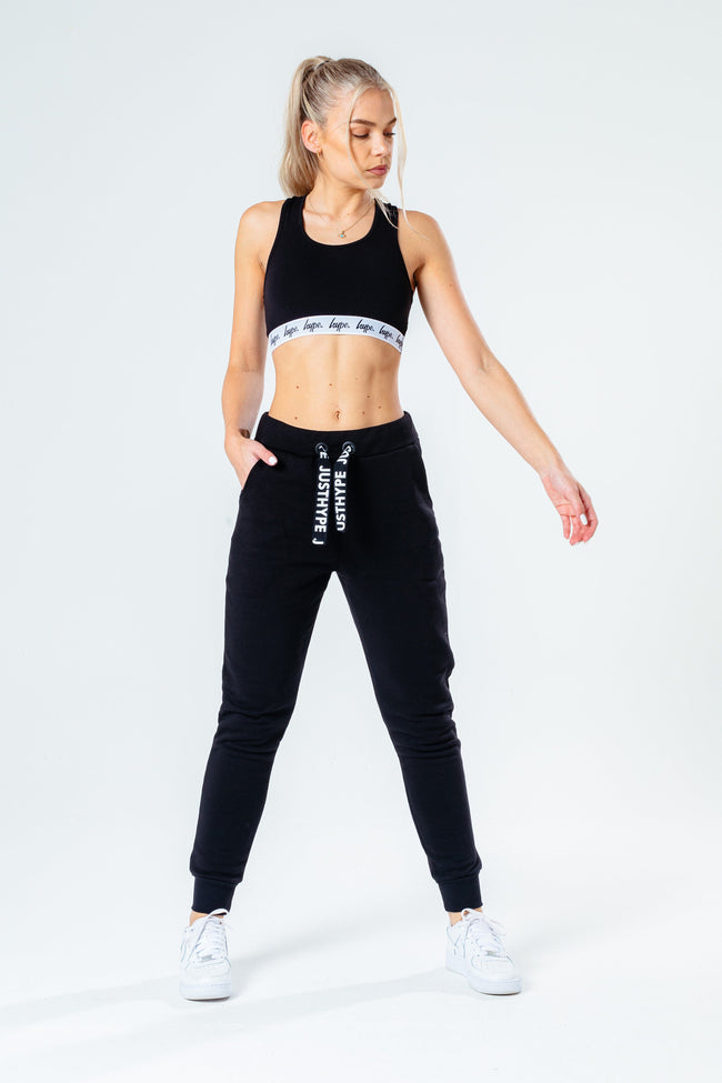 HYPE BLACK ON BLACK WOMEN'S JOGGERS