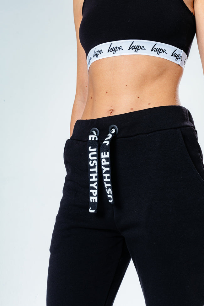 HYPE BLACK ON BLACK WOMEN'S JOGGERS