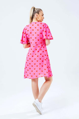 PINK HEART WOMEN DRESS