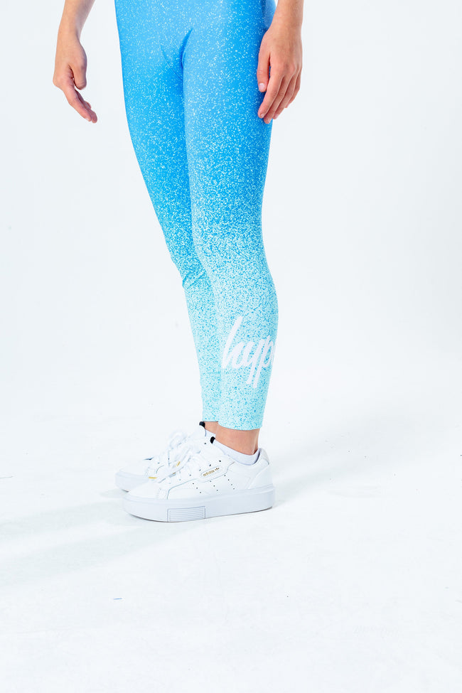 HYPE MINT SPECKLE FADE KIDS LEGGINGS