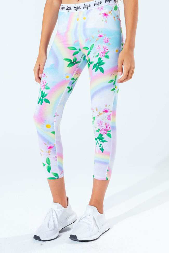 HYPE DAISY RAINBOW KIDS LEGGINGS