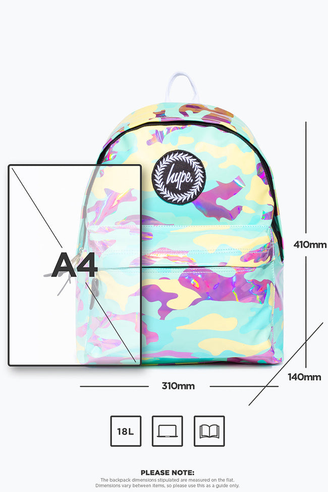 Hype Pastel Holo Camo Backpack