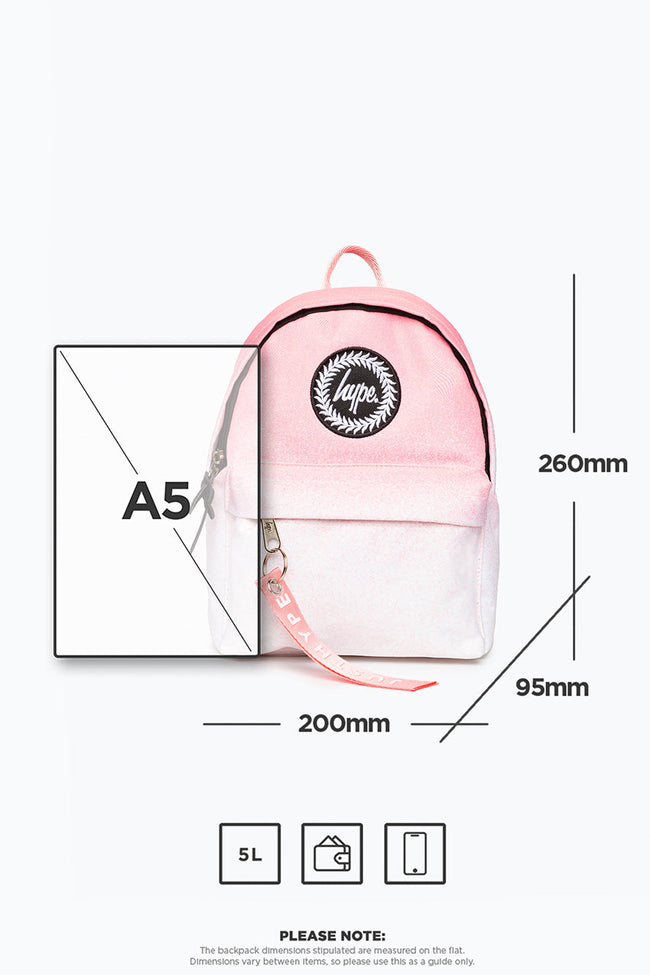 HYPE BLUSH SPECKLE FADE MINI BACKPACK