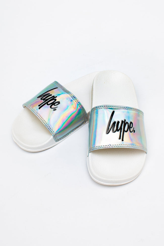 HYPE SILVER HOLO KIDS SLIDERS