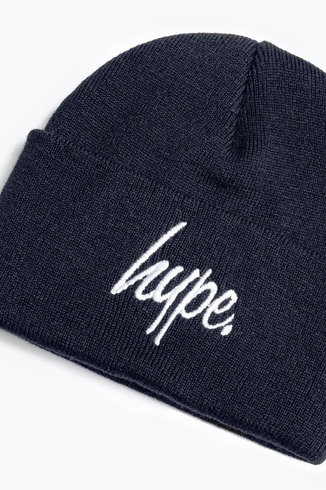 Hype Navy Script Kids Beanie