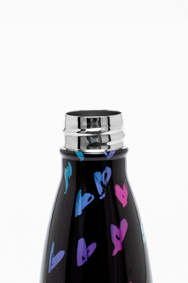 HYPE UNISEX SCRIBBLE HEART PINK CREST BOTTLE