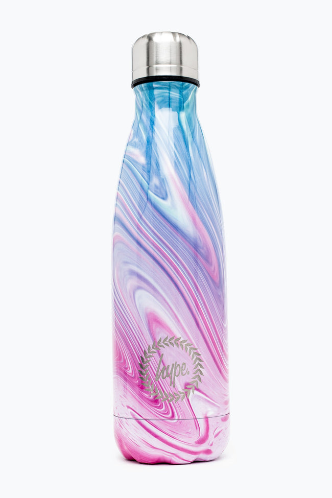 HYPE UNISEX TEAL PURPLE MARBLE CREST BOTTLE