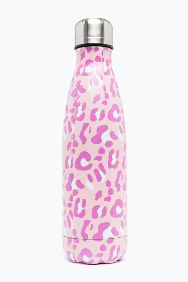 HYPE UNISEX PINK TONE ON TONE LEOPARD CREST BOTTLE