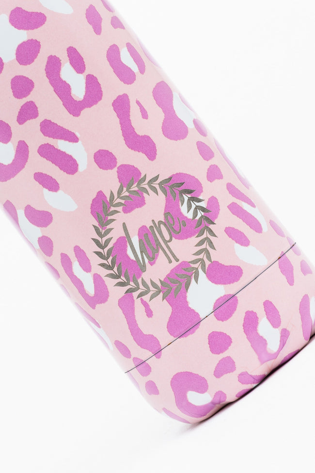 HYPE UNISEX PINK TONE ON TONE LEOPARD CREST BOTTLE