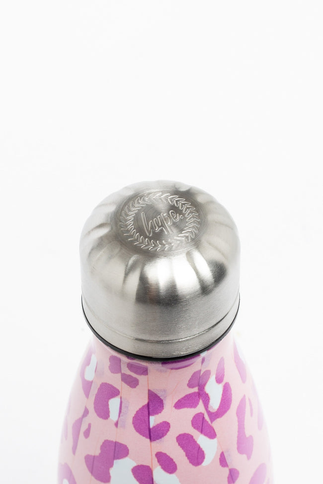 HYPE UNISEX PINK TONE ON TONE LEOPARD CREST BOTTLE