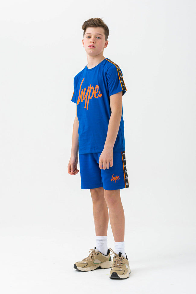 HYPE BOYS BLUE DIVERSION SCRIPT T-SHIRT