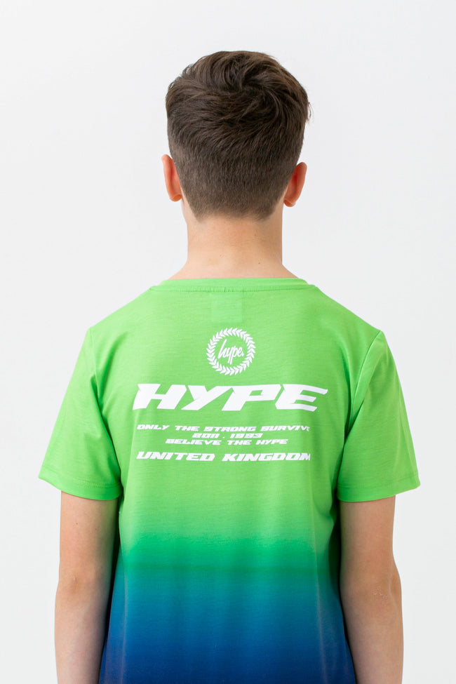 HYPE BOYS GREEN LIME SCRIPT T-SHIRT