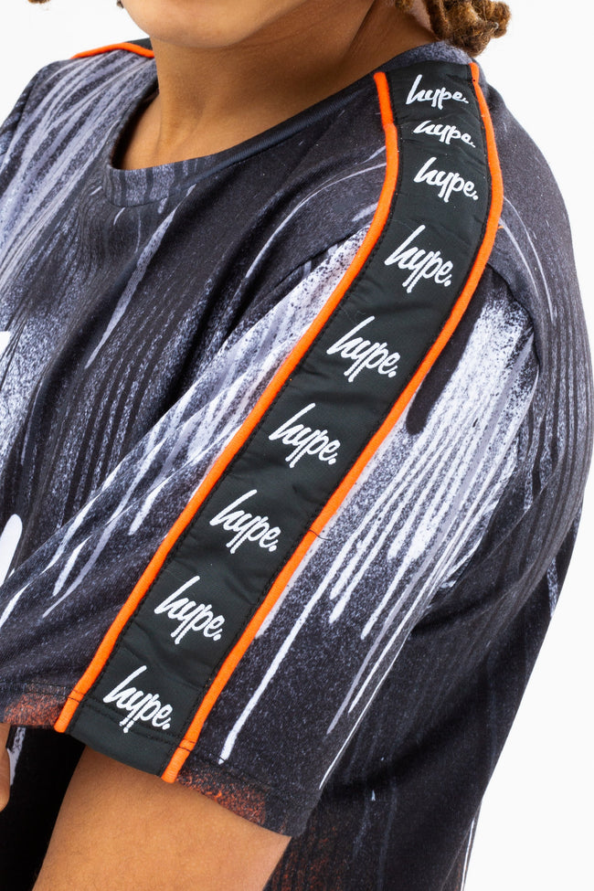 HYPE BOYS ORANGE DRIPS SCRIPT T-SHIRT