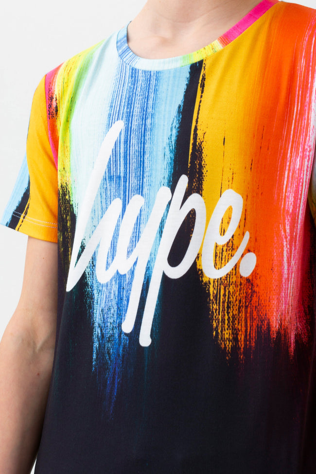 HYPE BOYS RED CANVAS SCRIPT T-SHIRT