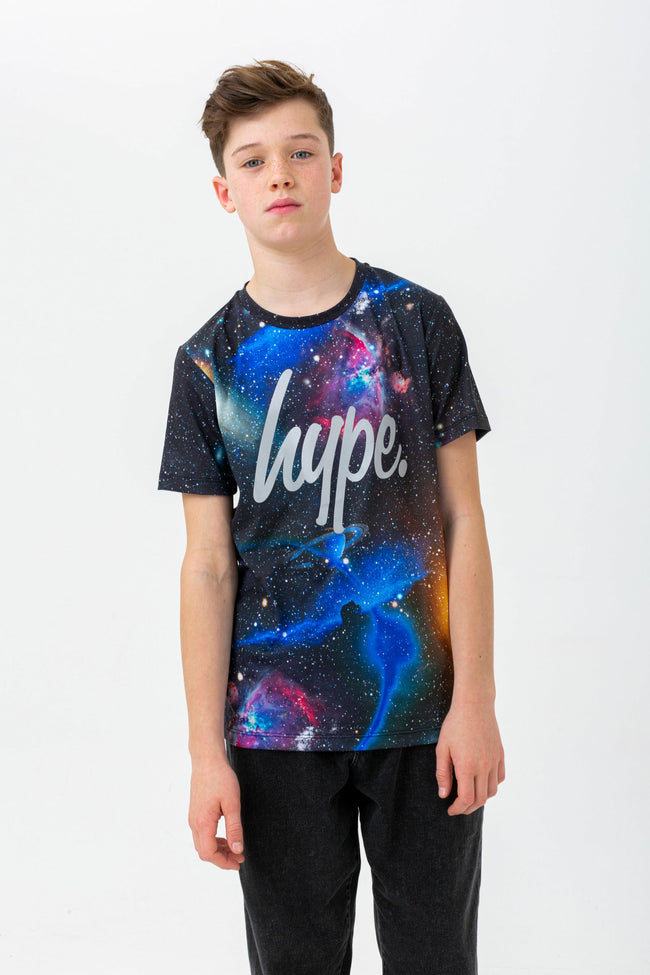 HYPE BOYS BLACK ODYSSEY SCRIPT T-SHIRT