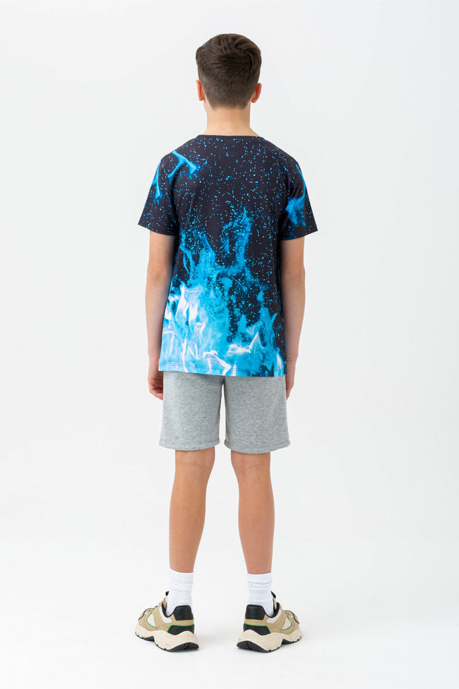 HYPE BOYS BLUE FIRE SCRIPT T-SHIRT