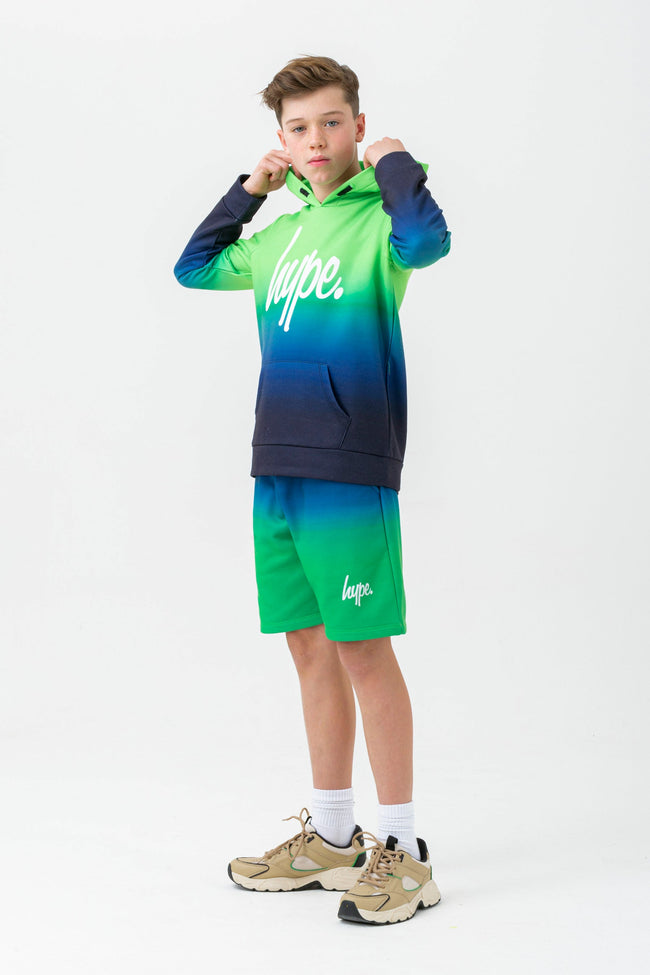 HYPE BOYS GREEN LIME SCRIPT HOODIE