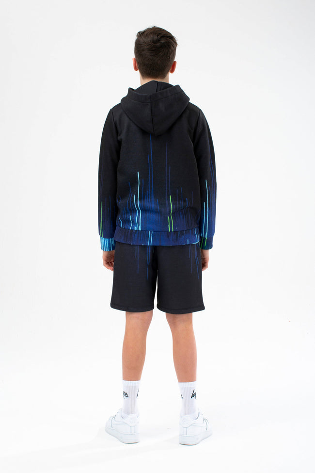 HYPE BOYS BLACK PACIFIC DRIPS SCRIPT HOODIE