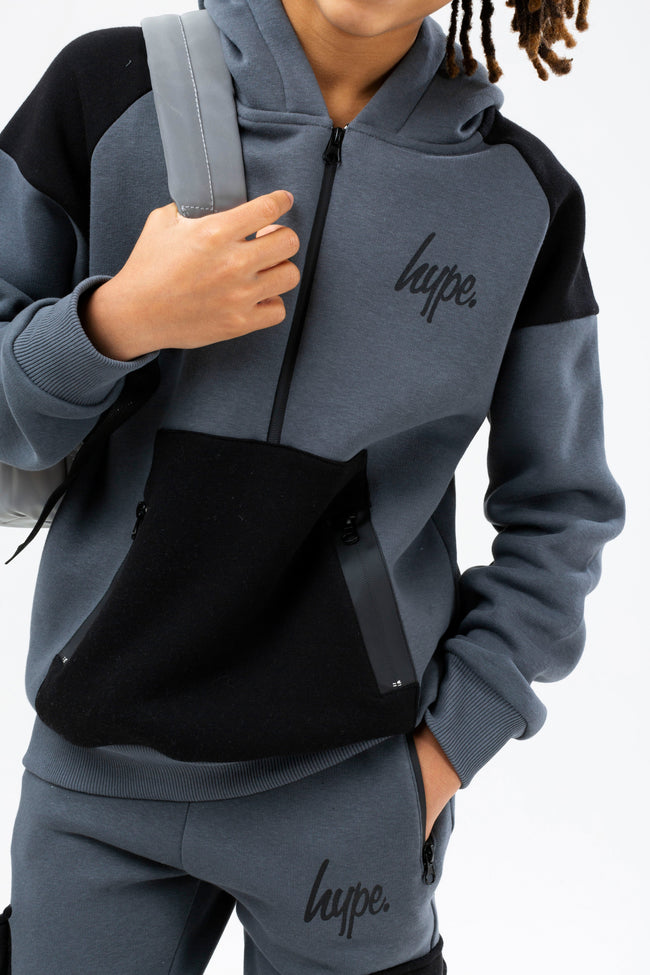 HYPE BOYS CHARCOAL PLOY SCRIPT HOODIE