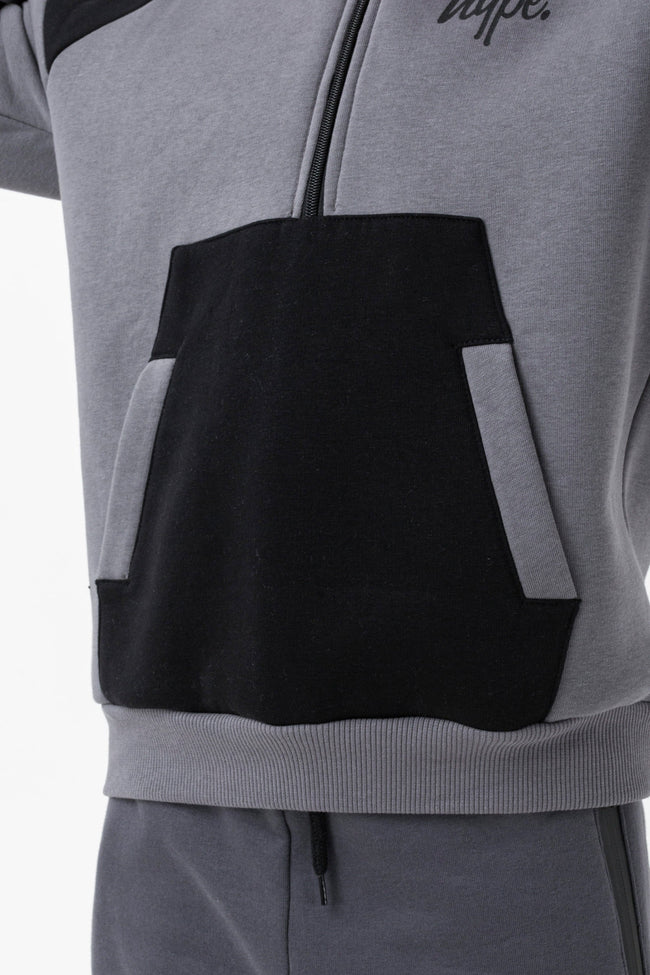 HYPE BOYS CHARCOAL PLOY SCRIPT HOODIE