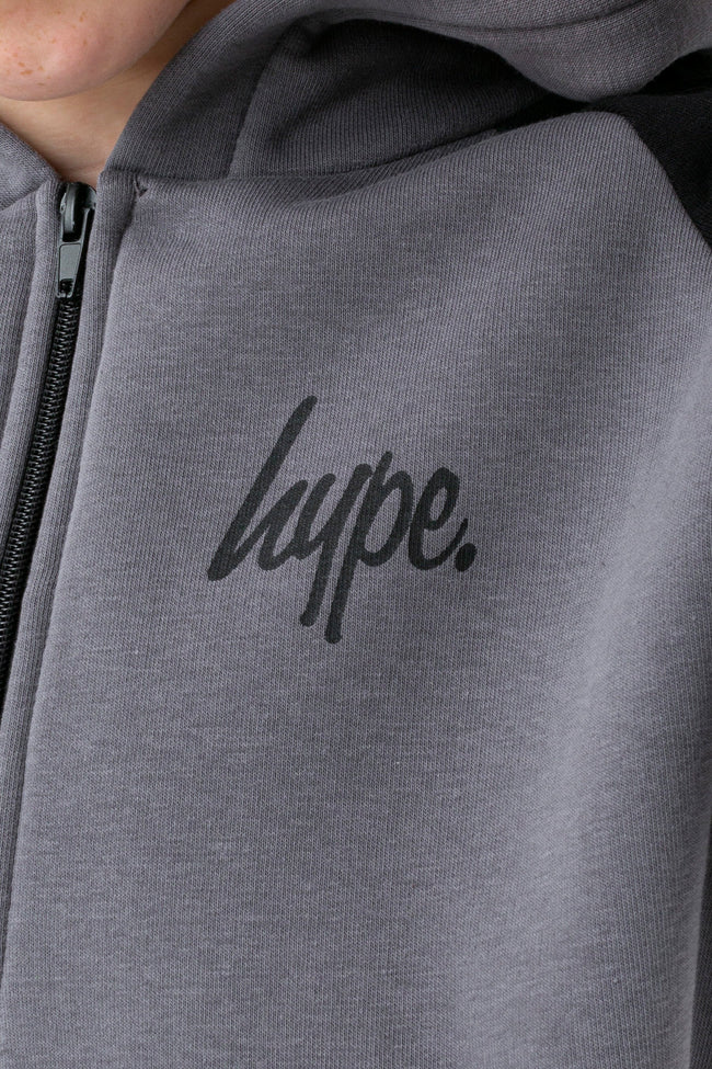 HYPE BOYS CHARCOAL PLOY SCRIPT HOODIE