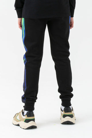 HYPE BOYS BLACK PACIFIC DRIPS SCRIPT JOGGERS