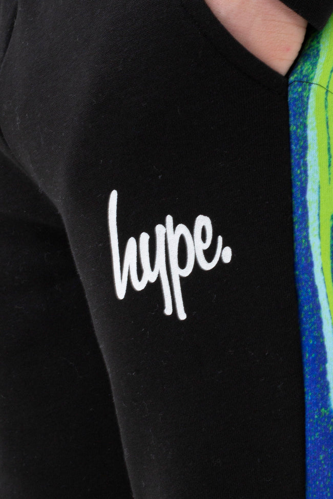 HYPE BOYS BLACK PACIFIC DRIPS SCRIPT JOGGERS