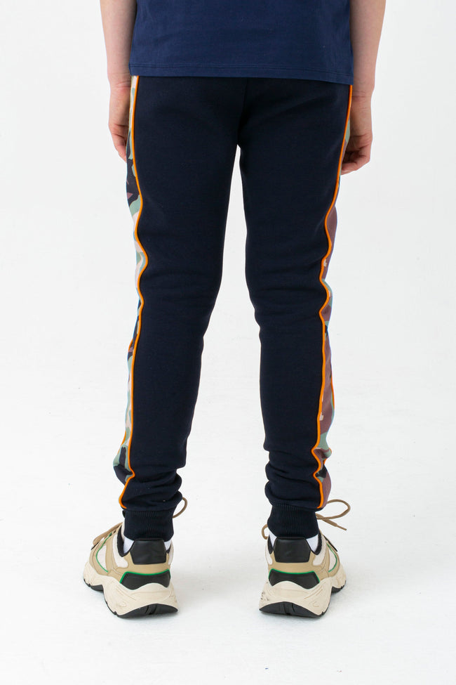 HYPE BOYS NAVY SPRING CAMO SCRIPT JOGGERS