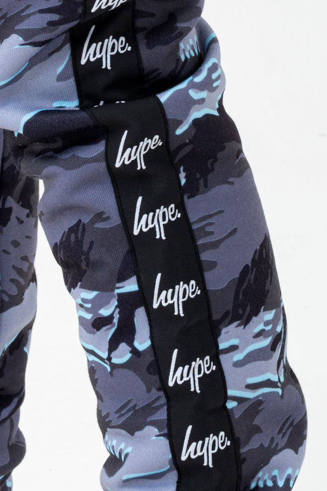 HYPE BOYS GREY GLOOM CAMO CREST JOGGERS