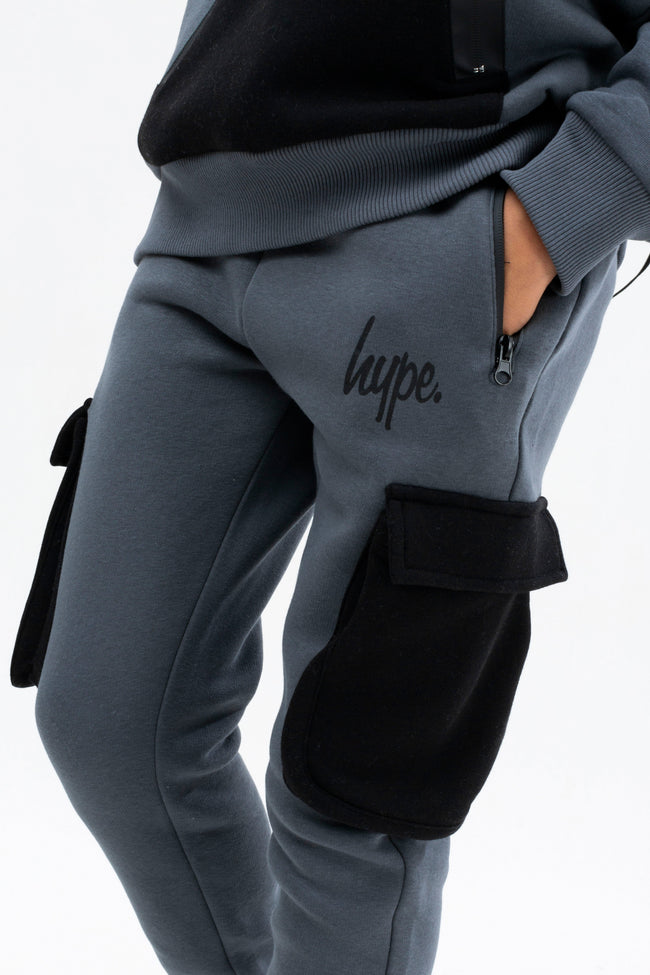 HYPE BOYS CHARCOAL PLOY SCRIPT JOGGERS