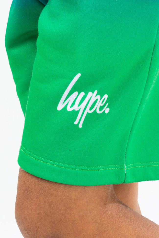 HYPE BOYS GREEN LIME SCRIPT SHORTS