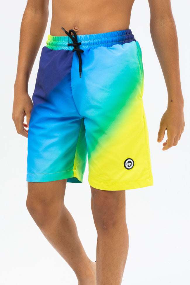 HYPE BOYS BLUE CITRUS CREST SWIM SHORTS