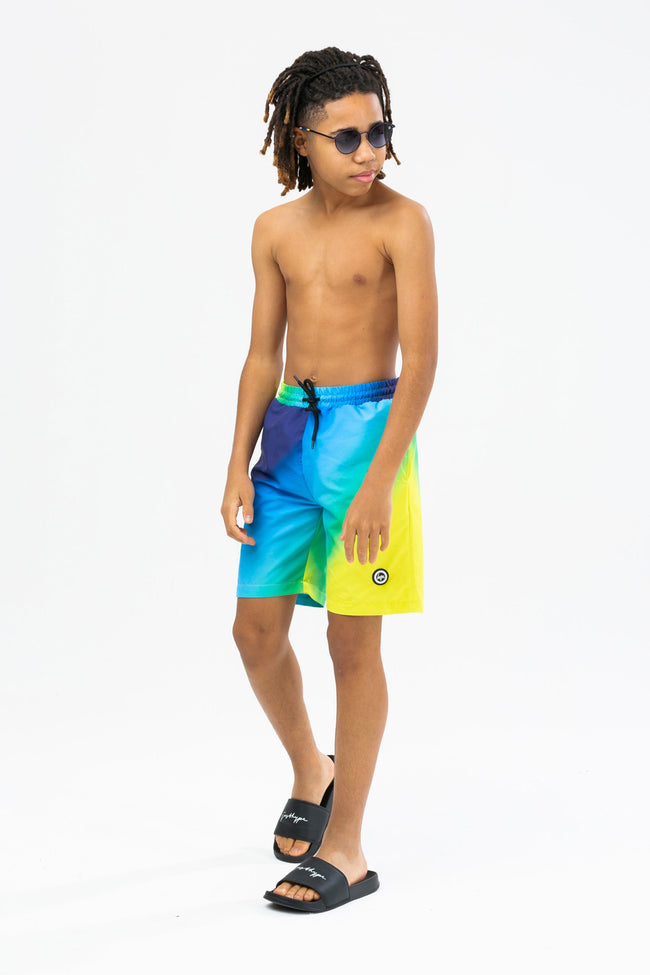 HYPE BOYS BLUE CITRUS CREST SWIM SHORTS